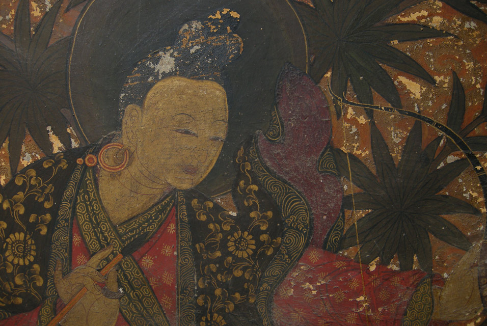 Detail-of-17th-century-painting-in-the-Lama-Lhakhang-in-Trongsa-Dzong-©-The-Courtauld-Institute-of-Art