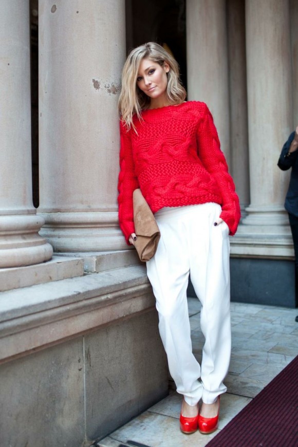 3.-red-pumps-with-harem-pants-and-red-sweater