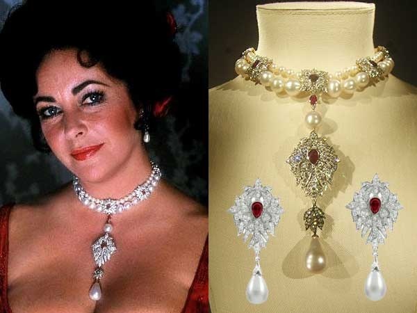 Elizabeth-Taylors-La-Peregrina-Pearl-jewelry-set
