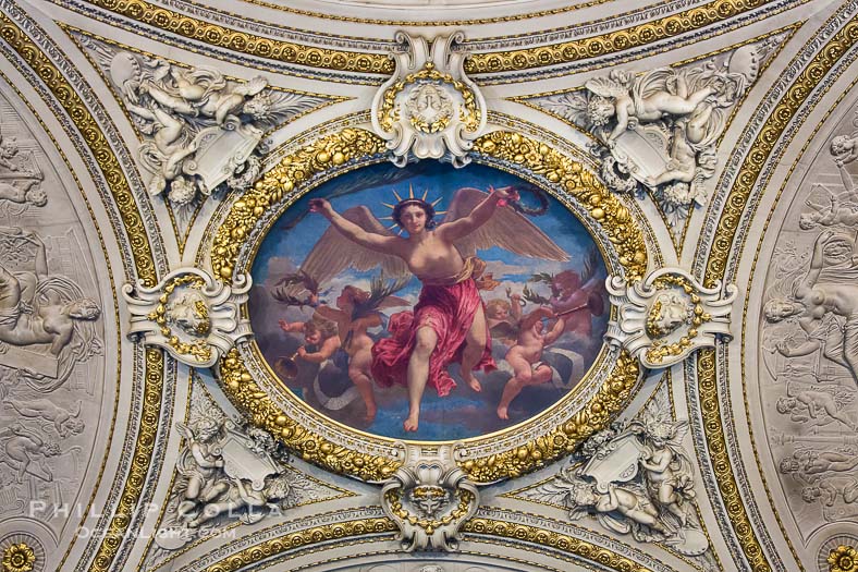 Ceiling detail, Musee du Louvre.