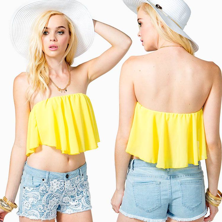 Summer-Style-Fashion-Women-Crop-font-b-Top-b-font-Sexy-font-b-Strapless-b-font