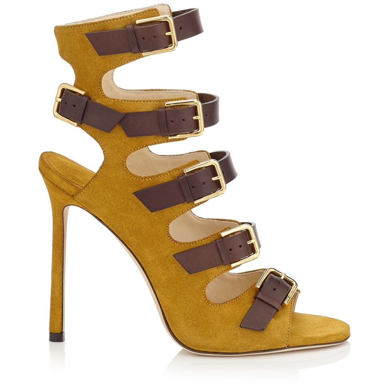 Jimmy-Choo-Trick-Suede-Leather-Buckled-Sandals