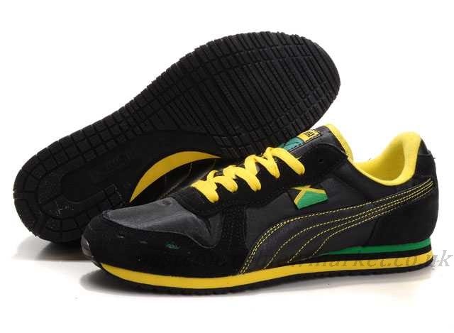 Black Puma Cabana Racer II LX Sneakers Dark-Grey Woman Yellow AR523321 wxWp81N5eu